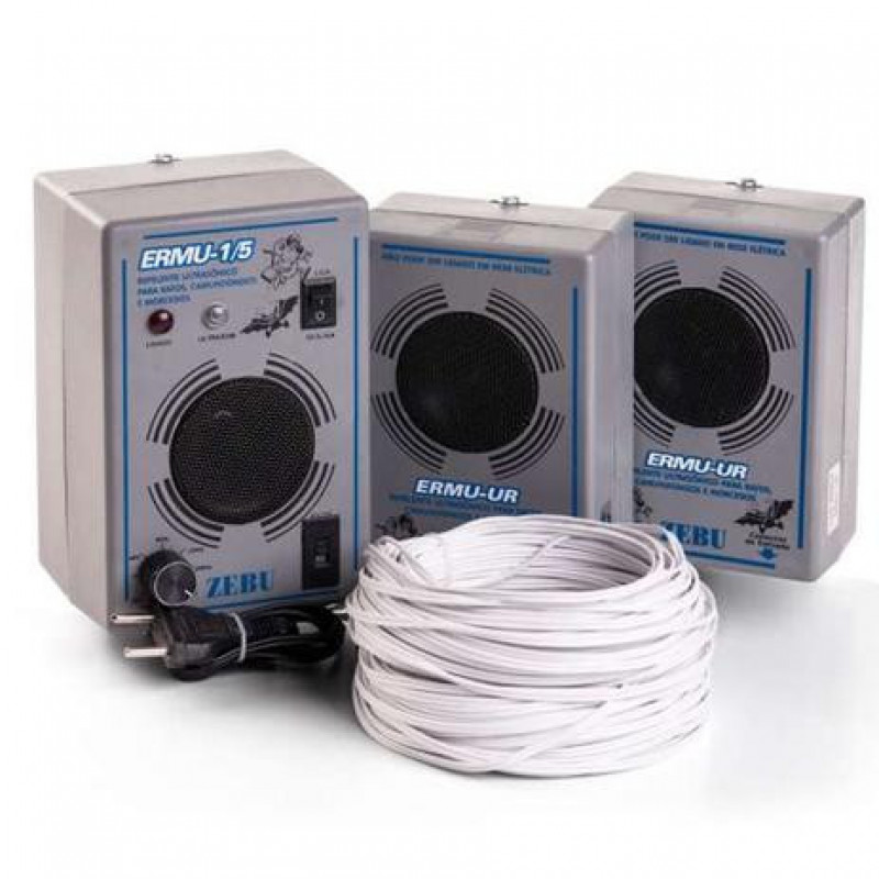 Kit Espanta Rato (ERMU 1-5 TURBO + 2X ERMU-UR + 40M DE FIO)